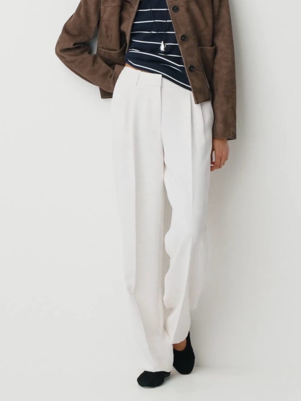 Aritzia Wilfred Women's the Effortless Pant Size 14 Light Birch Crepette